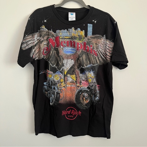 Hard Rock Cafe Other - Hard Rock Cafe x Pacsun Memphis Black Graphic T-Shirt -Men's Size Large